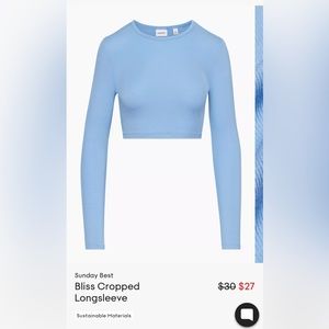 Sunday Best Longsleeve Twist Back Crop Top